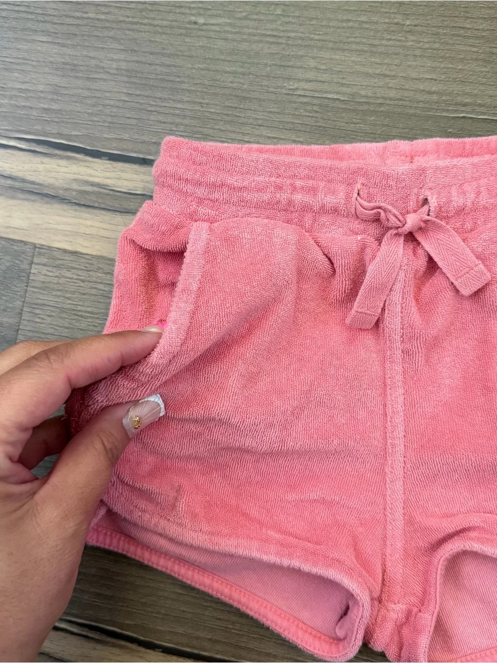 Tea Collection Toddler Pink Terry Cloth Sporty Shorts Size 2